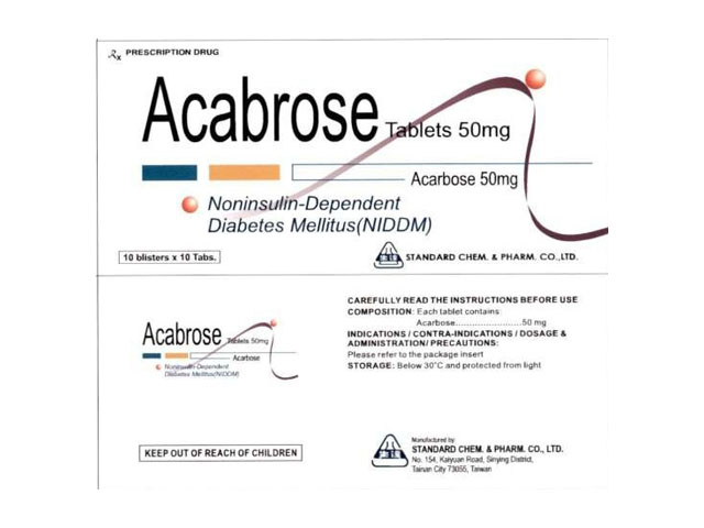 Thuốc Acabrose Tablets dành cho người bệnh tiểu đường loại II